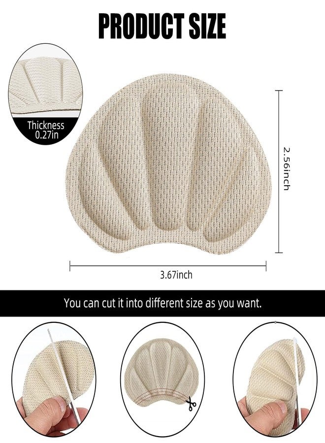 Adullpony Non-Slip Tongue Pads - Shoe Fillers for Too Big Shoes Women & Men - 4 Pairs Heel Grips Inserts for Boots, High Heels, Sneakers - Image 2